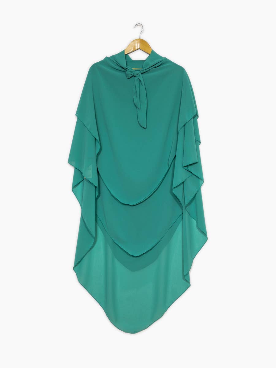 Khimar dreilagig Chiffon