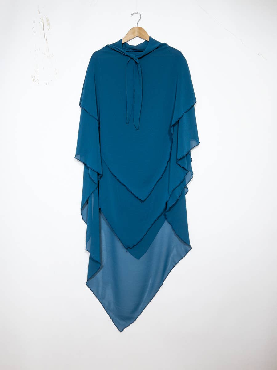 Khimar dreilagig Chiffon