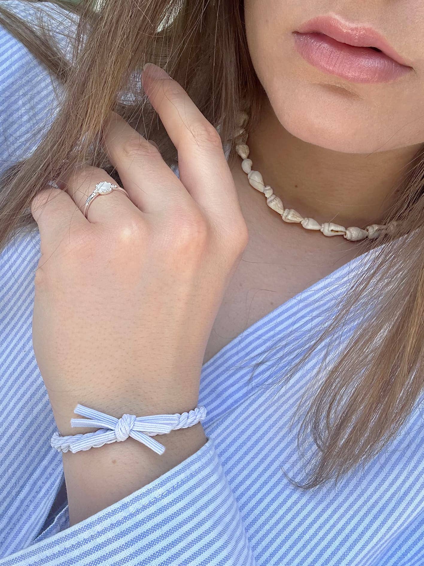 Bellody - Haargummis Weiß - Bellody® (4 Stück - White Canyon)