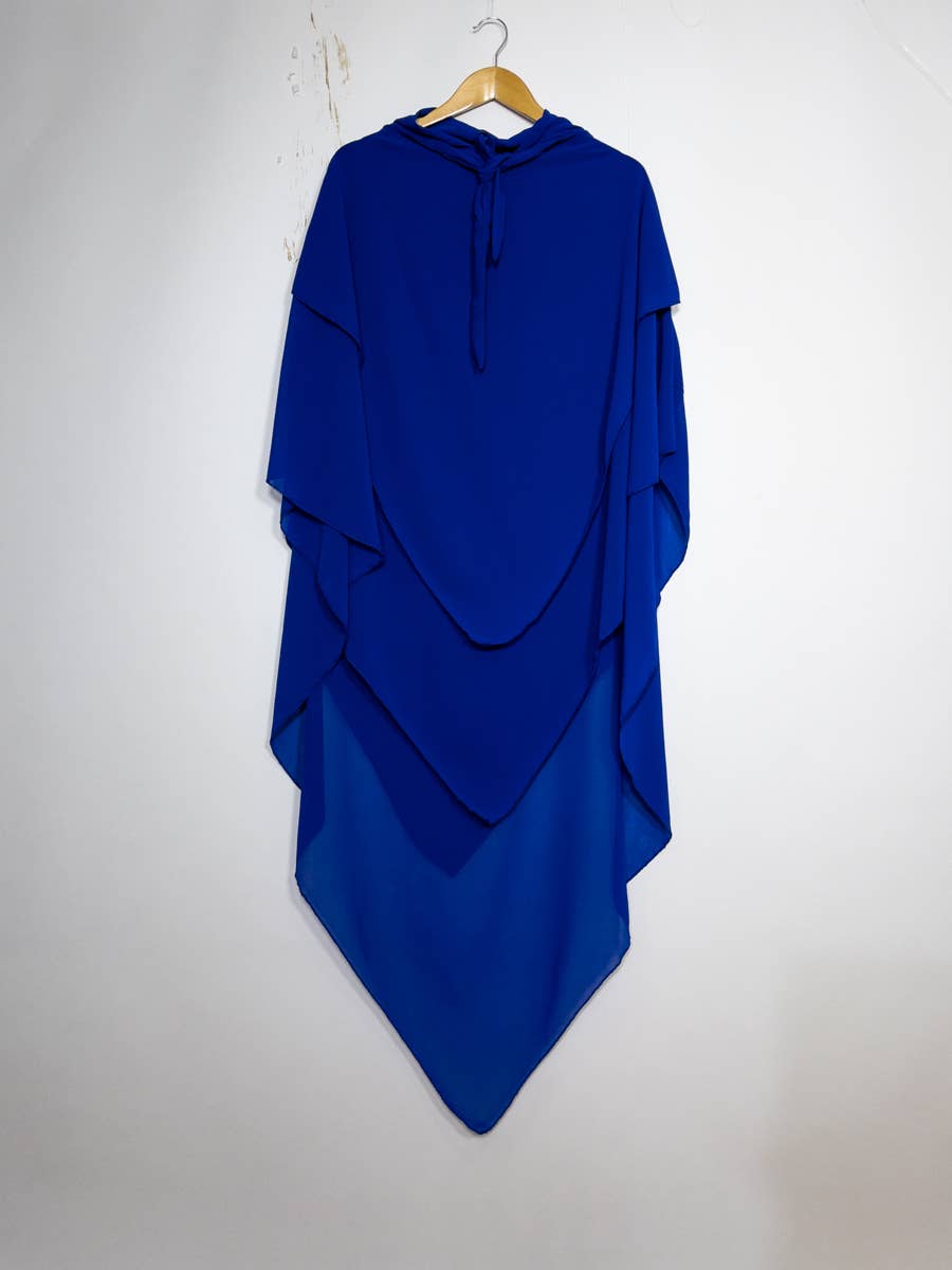 Khimar dreilagig Chiffon