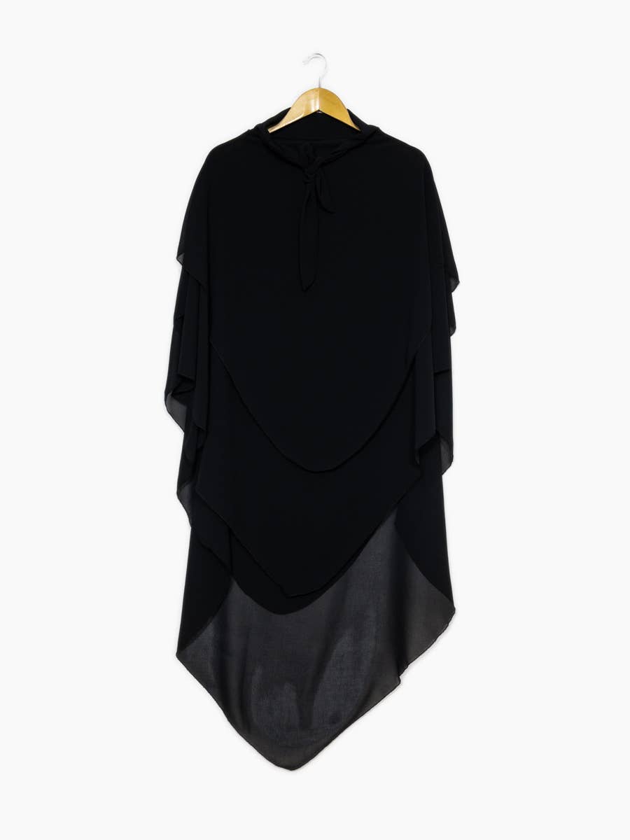 Khimar dreilagig Chiffon