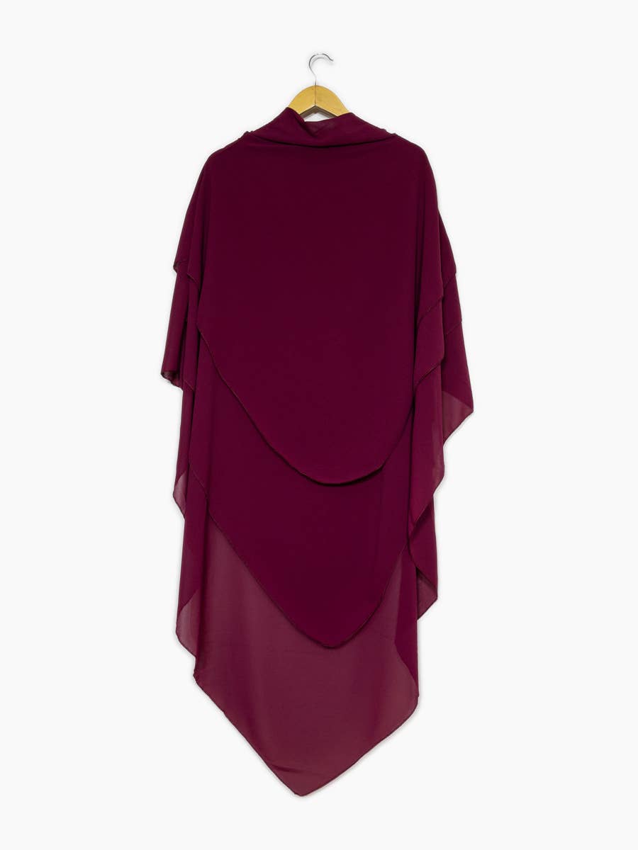 Khimar dreilagig Chiffon