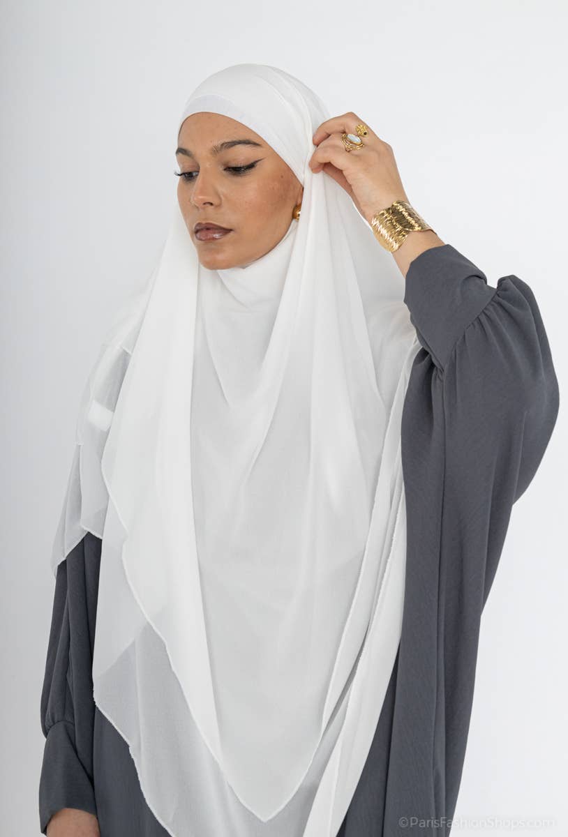 Khimar dreilagig Chiffon