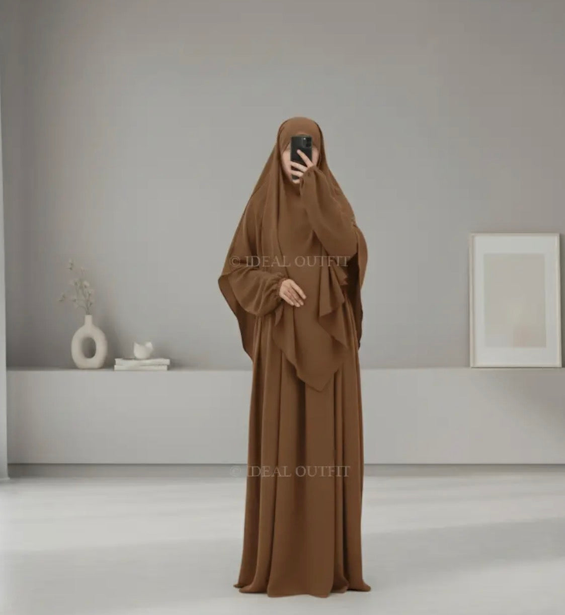 Set 2-tlg. Khimar Abaya Jazz