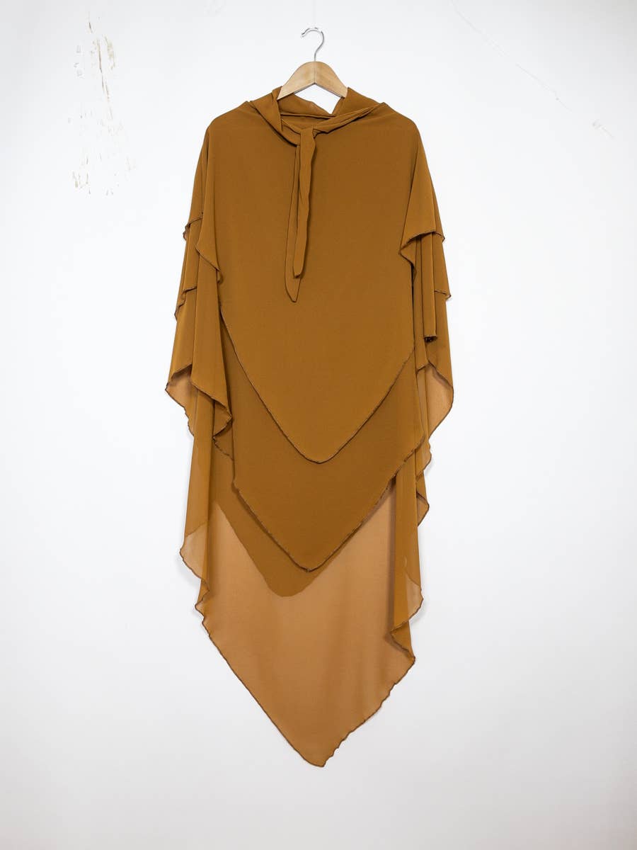 Khimar dreilagig Chiffon