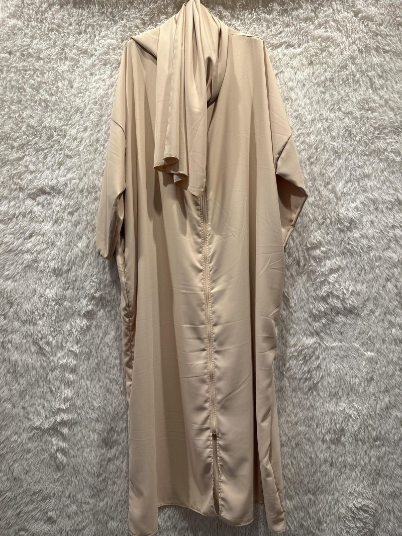 Abaya mit Reissverschluss