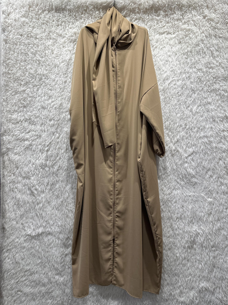 Abaya mit Reissverschluss