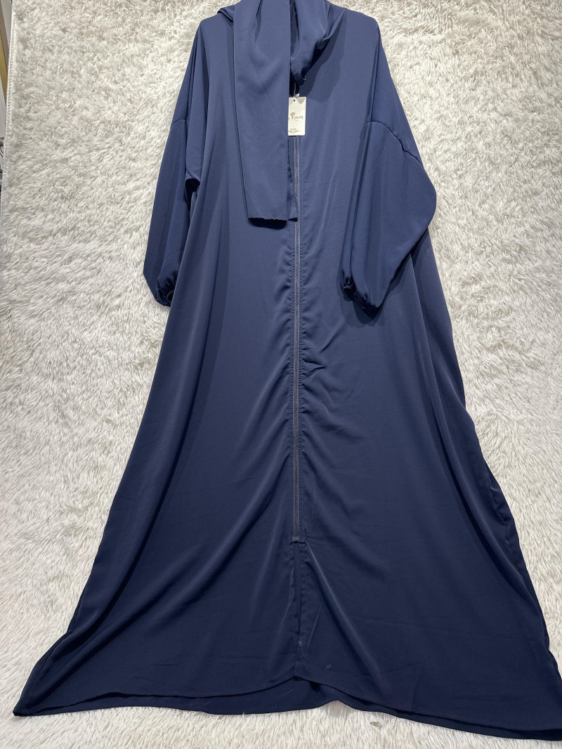 Abaya mit Reissverschluss