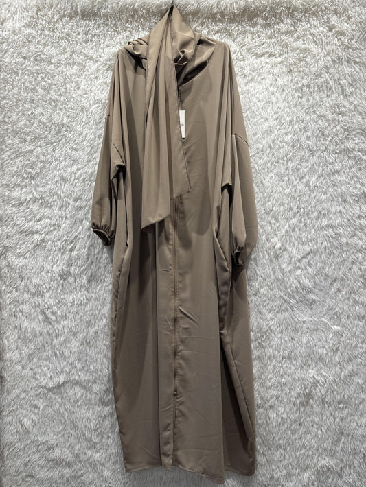 Abaya mit Reissverschluss