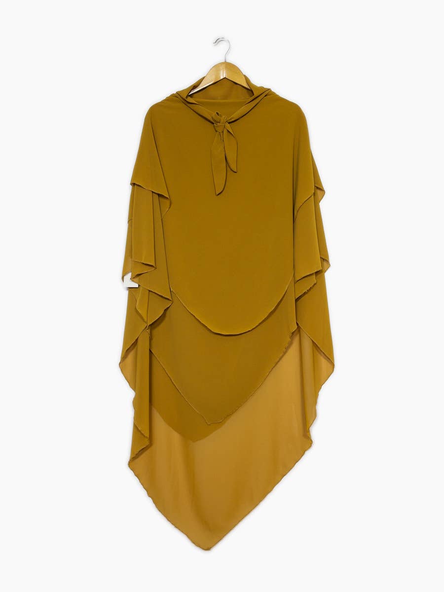 Khimar dreilagig Chiffon