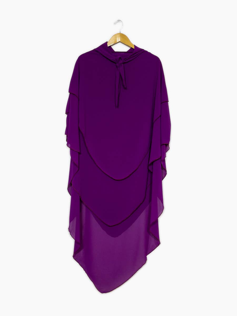 Khimar dreilagig Chiffon