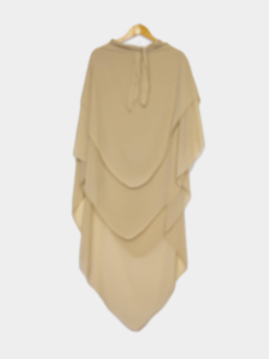 Khimar dreilagig Chiffon