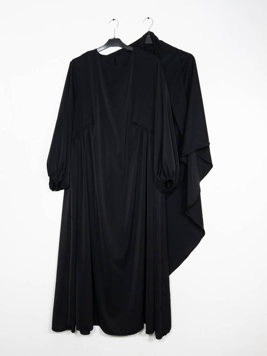 2-teiliges Set Abaya aus Medinaseide