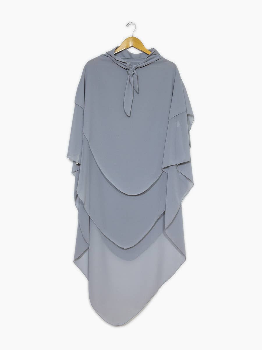 Khimar dreilagig Chiffon