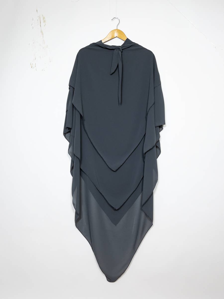 Khimar dreilagig Chiffon