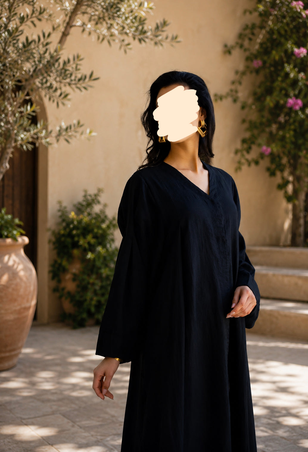 Eleganter Leinen-Viskose-Kimono