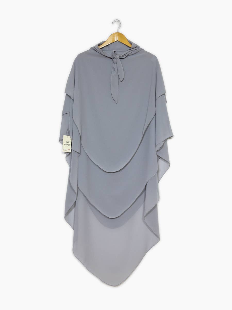 Khimar dreilagig Chiffon