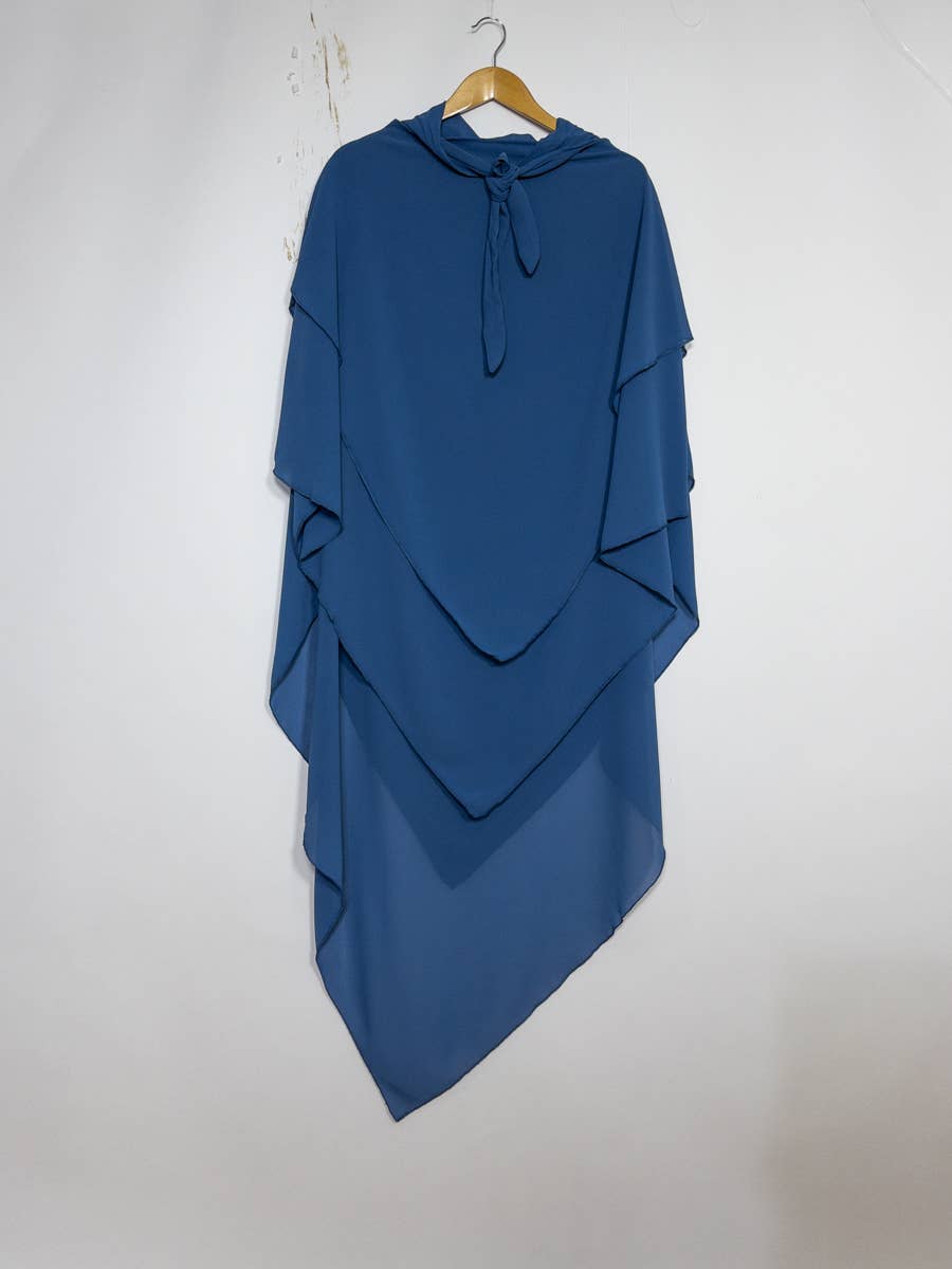 Khimar dreilagig Chiffon