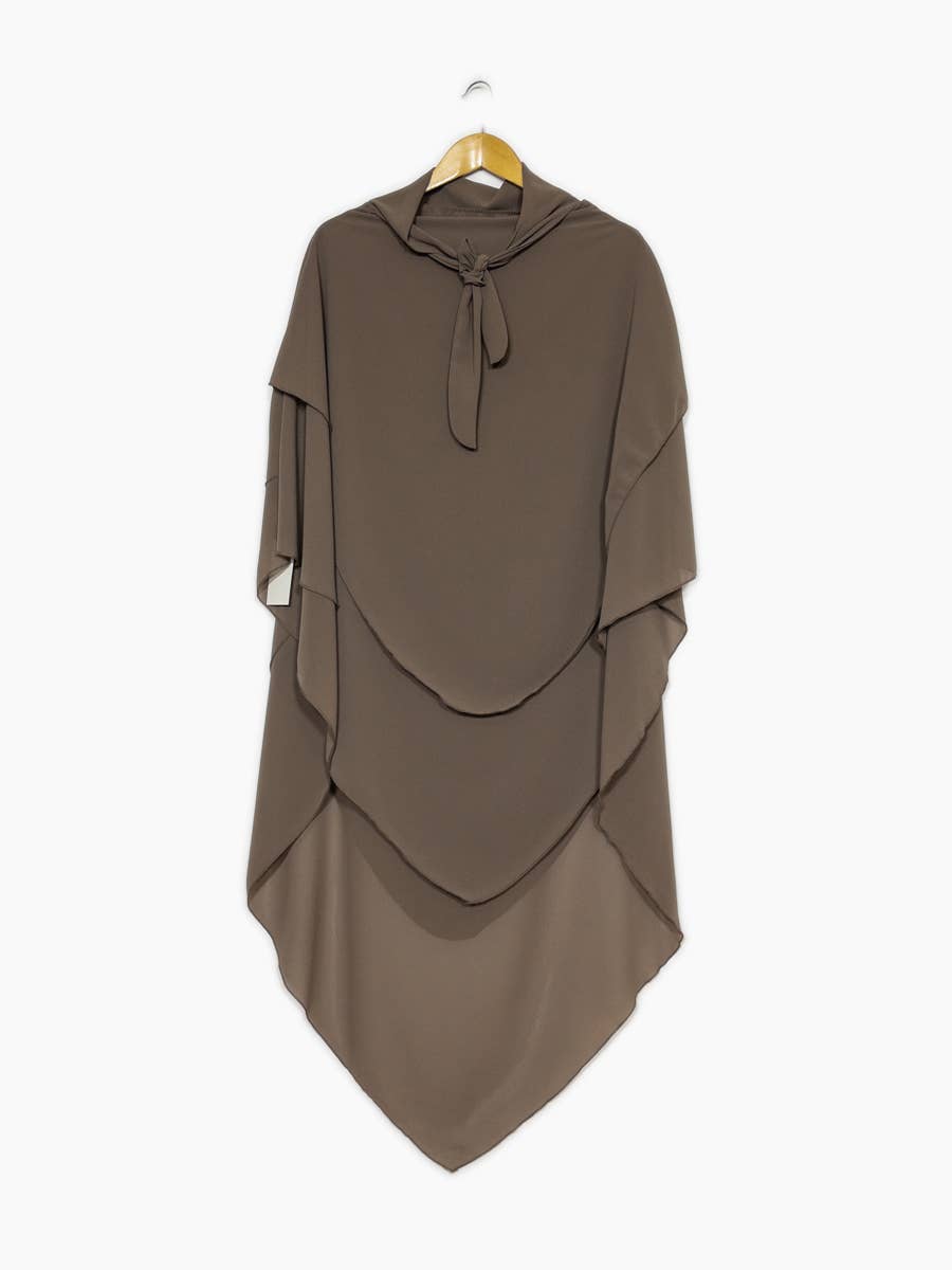 Khimar dreilagig Chiffon