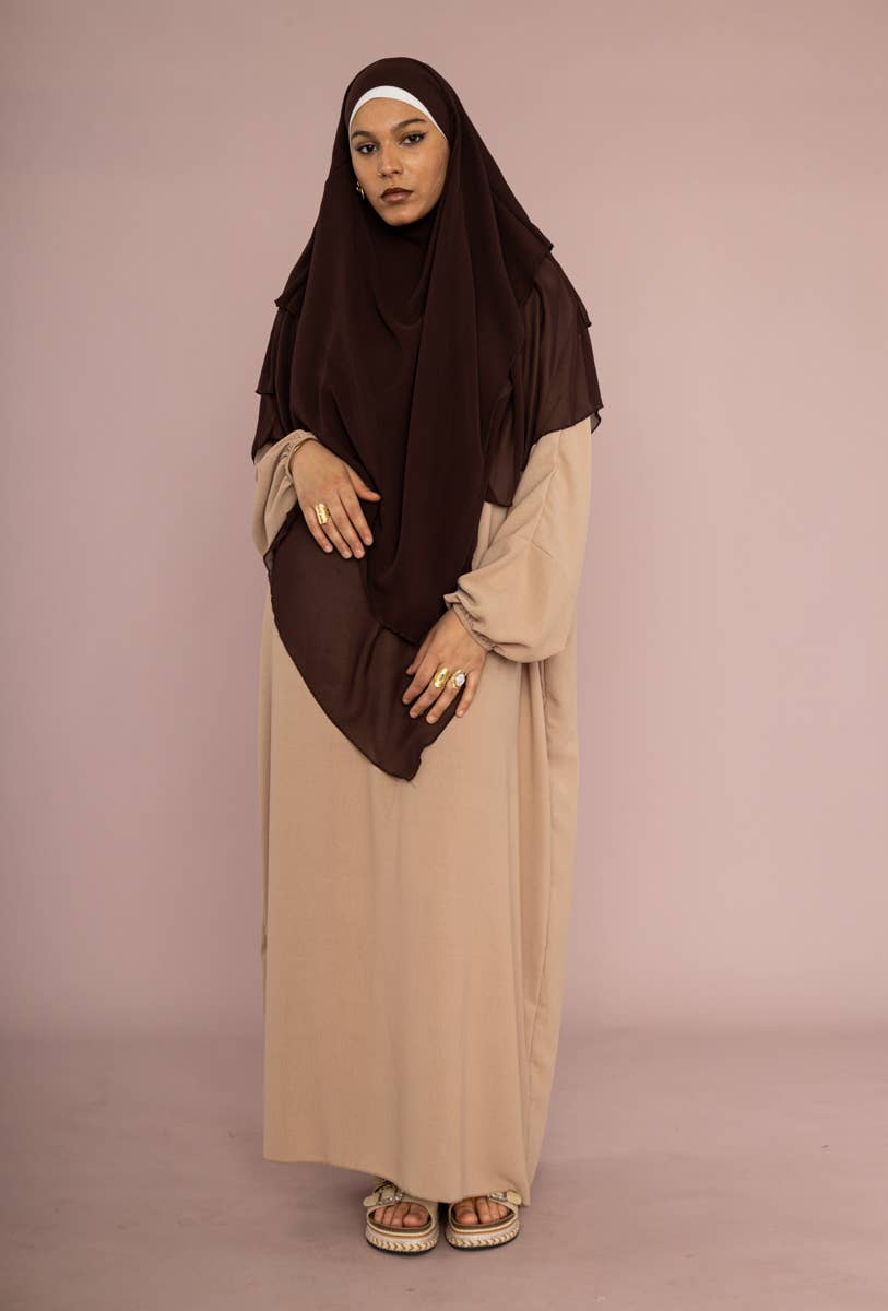 Khimar dreilagig Chiffon