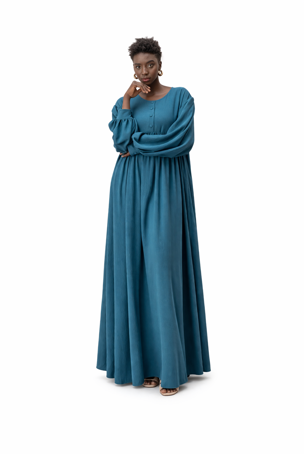 Abaya mit Puffärmeln