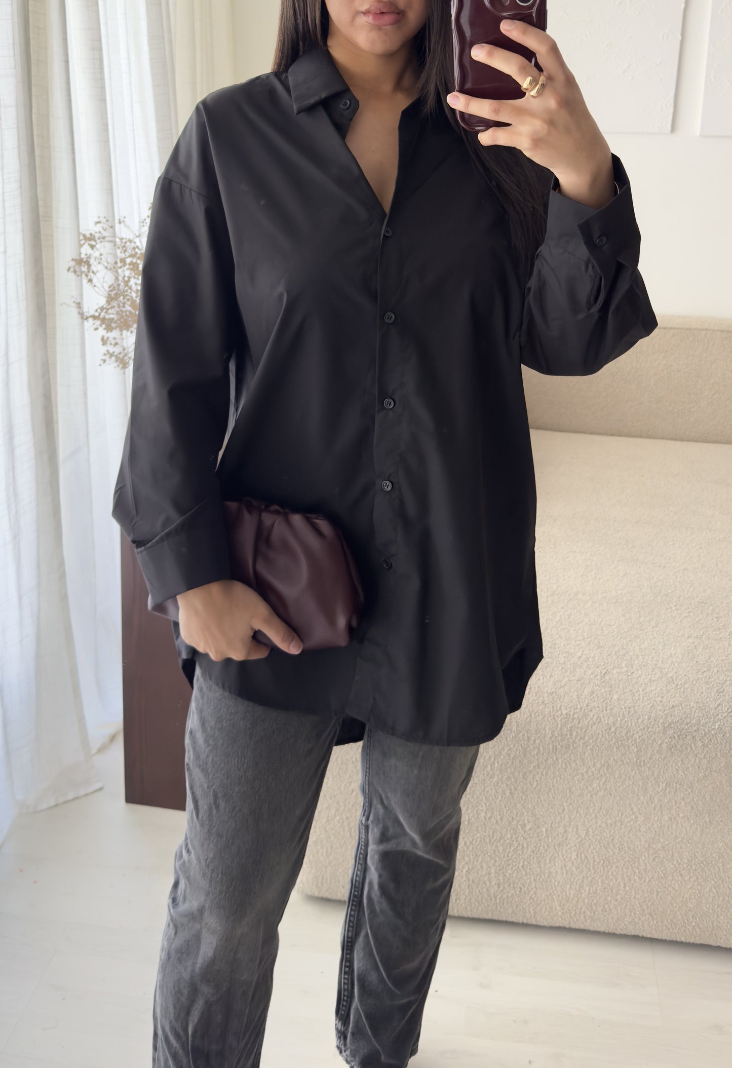 Oversized Cotton Hemd