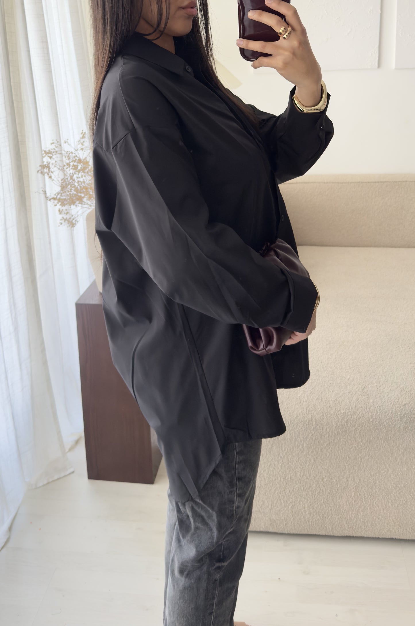 Oversized Cotton Hemd