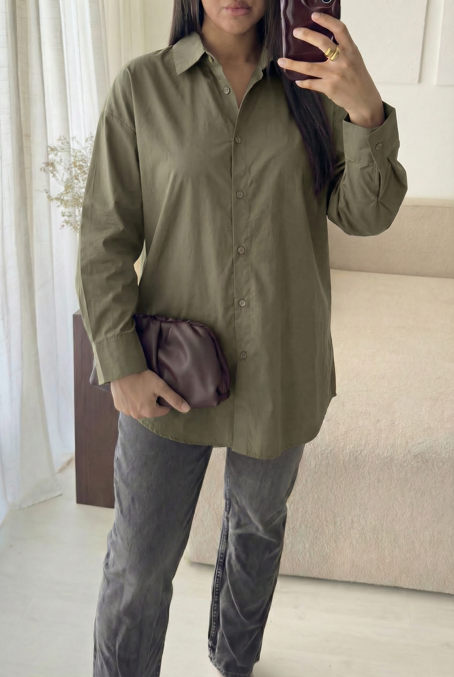 Oversized Cotton Hemd