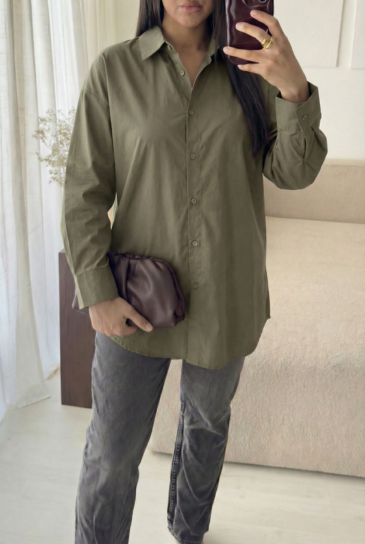 Oversized Cotton Hemd