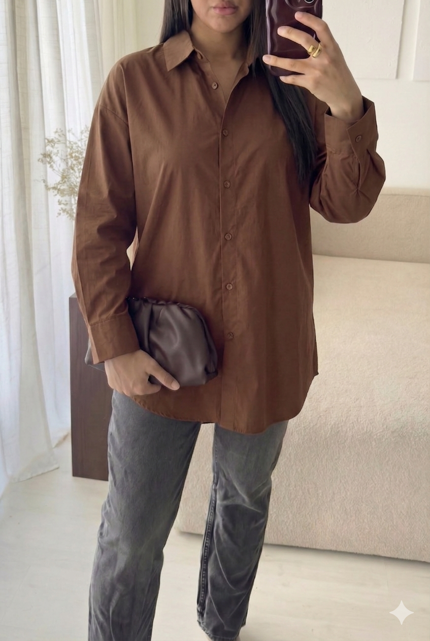 Oversized Cotton Hemd