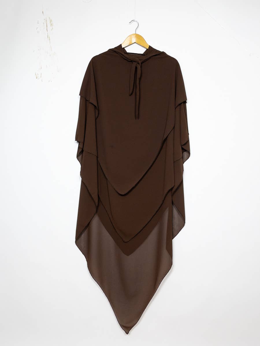 Khimar dreilagig Chiffon